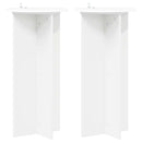 vidaXL Növényállvány 2 pcs Fehér Ø40 x 80 cm Szerelt Fa