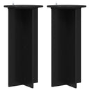 vidaXL Növényállvány 2 pcs Fekete 40 x 40 x 80 cm Szerelt Fa