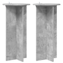 vidaXL Növényállvány 2 pcs Betonszürke 40 x 40 x 80 cm Szerelt Fa