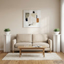 vidaXL Növényállvány 2 pcs Magasfényű Fehér 40 x 40 x 80 cm Szerelt Fa