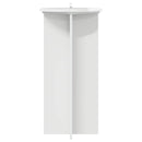 vidaXL Növényállvány 2 pcs Magasfényű Fehér 40 x 40 x 80 cm Szerelt Fa