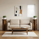 vidaXL Növényállvány 2 db Füstös Tölgy 40 x 40 x 80 cm Szerelt Fa