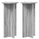 vidaXL Növényállvány 2 pcs Szürke Sonoma 40 x 40 x 80 cm Szerelt Fa