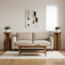 vidaXL Növényállvány 2 pcs Antik Fa 40 x 40 x 80 cm Szerelt Fa