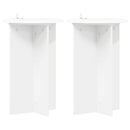 vidaXL Növényállvány 2 db Fehér Ø40 x 60 cm Szerelt Fa
