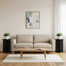 vidaXL Növényállvány 2 pcs Fekete Ø40 x 60 cm Szerelt Fa