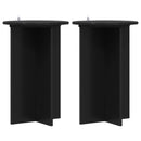 vidaXL Növényállvány 2 db Fekete Ø40 x 60 cm Szerelt Fa