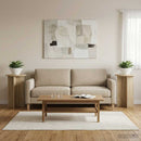 vidaXL Növényállvány 2 pcs Sonoma Tölgy Ø40 x 60 cm Szerelt Fa