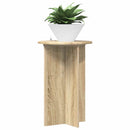 vidaXL Növényállvány 2 pcs Sonoma Tölgy Ø40 x 60 cm Szerelt Fa