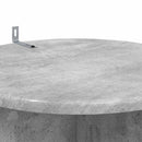 vidaXL Növényállvány 2 db Betonszürke Ø40 x 60 cm Szerelt Fa
