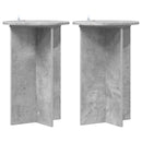 vidaXL Növényállvány 2 pcs Betonszürke Ø40 x 60 cm Szerelt Fa
