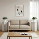 vidaXL Növényállvány 2 pcs Magasfényű Fehér Ø40 x 60 cm Szerelt Fa