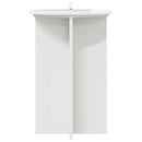 vidaXL Növényállvány 2 pcs Magasfényű Fehér Ø40 x 60 cm Szerelt Fa