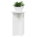 vidaXL Növényállvány 2 pcs Magasfényű Fehér Ø40 x 60 cm Szerelt Fa