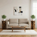 vidaXL Növényállvány 2 db Füstös Tölgy Ø40 x 60 cm Szerelt Fa