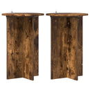 vidaXL Növényállvány 2 pcs Füstös Tölgy Ø40 x 60 cm Szerelt Fa
