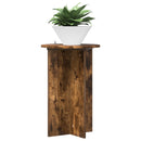 vidaXL Növényállvány 2 pcs Füstös Tölgy Ø40 x 60 cm Szerelt Fa