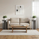 vidaXL Növényállvány 2 pcs Szürke Sonoma Ø40 x 60 cm Szerelt Fa