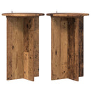 vidaXL Növényállvány 2 db Antik Fa Ø40 x 60 cm Szerelt Fa