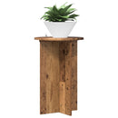 vidaXL Növényállvány 2 db Antik Fa Ø40 x 60 cm Szerelt Fa