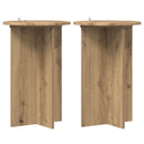 vidaXL Növényállvány 2 db Kézműves Tölgy Ø40 x 60 cm Szerelt Fa