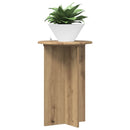 vidaXL Növényállvány 2 db Kézműves Tölgy Ø40 x 60 cm Szerelt Fa