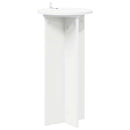vidaXL Növényállvány 2 pcs Fehér Ø29,5 x 60 cm Szerelt Fa