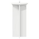 vidaXL Növényállvány 2 pcs Fehér Ø29,5 x 60 cm Szerelt Fa