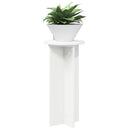 vidaXL Növényállvány 2 pcs Fehér Ø29,5 x 60 cm Szerelt Fa