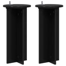 vidaXL Növényállvány 2 pcs Fekete 29,5 x 29,5 x 60 cm Szerelt Fa