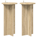 vidaXL Növényállvány 2 pcs Sonoma Tölgy 29,5 x 29,5 x 60 cm Szerelt Fa