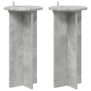 vidaXL Növényállvány 2 pcs Betonszürke 29,5 x 29,5 x 60 cm Szerelt Fa