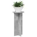 vidaXL Növényállvány 2 pcs Betonszürke 29,5 x 29,5 x 60 cm Szerelt Fa