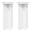 vidaXL Növényállvány 2 db Magasfényű Fehér 29,5 x 29,5 x 60 cm
