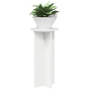 vidaXL Növényállvány 2 db Magasfényű Fehér 29,5 x 29,5 x 60 cm