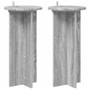 vidaXL Növényállvány 2 db Szürke Sonoma 29,5 x 29,5 x 60 cm Szerelt Fa