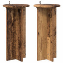 vidaXL Növényállvány 2 pcs Antik Fa 29,5 x 29,5 x 60 cm Szerelt Fa