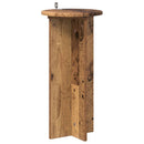 vidaXL Növényállvány 2 pcs Antik Fa 29,5 x 29,5 x 60 cm Szerelt Fa