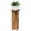 vidaXL Növényállvány 2 pcs Antik Fa 29,5 x 29,5 x 60 cm Szerelt Fa