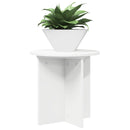 vidaXL Növényállvány 2 db Fehér Ø40 x 40 cm Szerelt Fa
