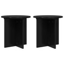 vidaXL Növényállvány 2 pcs Fekete 40 x 40 x 40 cm Szerelt Fa