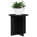 vidaXL Növényállvány 2 pcs Fekete 40 x 40 x 40 cm Szerelt Fa
