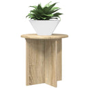 vidaXL Növényállvány 2 pcs Sonoma Tölgy 40 x 40 x 40 cm Szerelt Fa