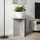 vidaXL Növényállvány 2 pcs Betonszürke 40 x 40 x 40 cm Szerelt Fa