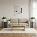vidaXL Növényállvány 2 pcs Betonszürke 40 x 40 x 40 cm Szerelt Fa