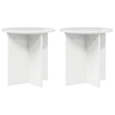 vidaXL Növényállvány 2 pcs Magasfényű Fehér 40 x 40 x 40 cm Szerelt Fa