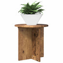 vidaXL Növényállvány 2 db Antik Fa 40 x 40 x 40 cm Szerelt Fa