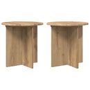 vidaXL Növényállvány 2 pcs Kézműves Tölgy 40 x 40 x 40 cm Szerelt Fa