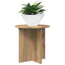 vidaXL Növényállvány 2 pcs Kézműves Tölgy 40 x 40 x 40 cm Szerelt Fa
