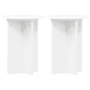 vidaXL Növényállvány 2 db Fehér Ø29,5 x 40 cm Szerelt Fa